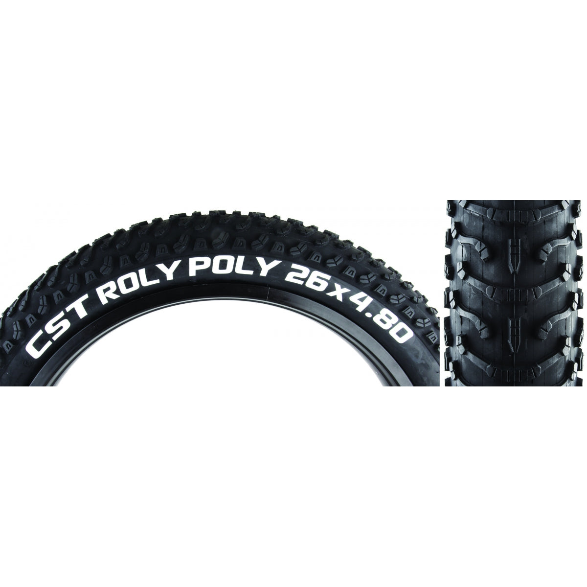 Tire Cstp Roly Poly 26X4.8 Black/Bk Wire Sc