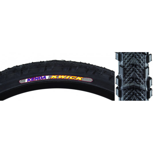 Tire Ken Kwick 24X1.95 Black/Bk Src/30 Wire 65Psi