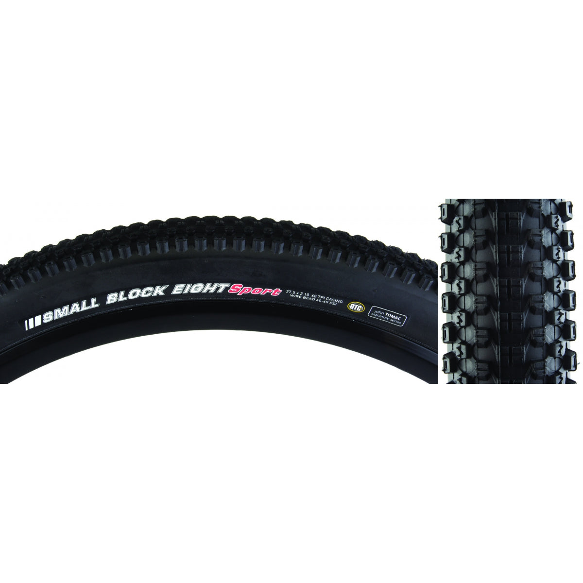 Kenda Small Block 8 Sport Tire - 29 x 2.1, Clincher, Wire, Black