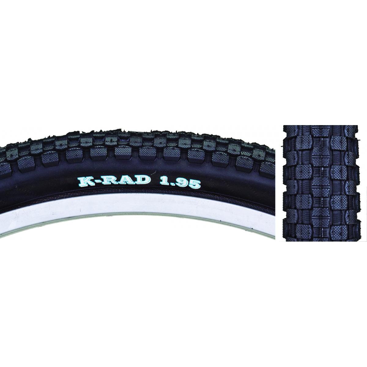 Tire Sunlite 26X1.95 Black/Bsk Krad K905 Wire