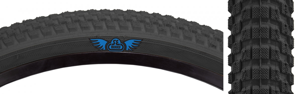 Tire Se Bikes Cub 26X2.0 Black/Bk Wire/27