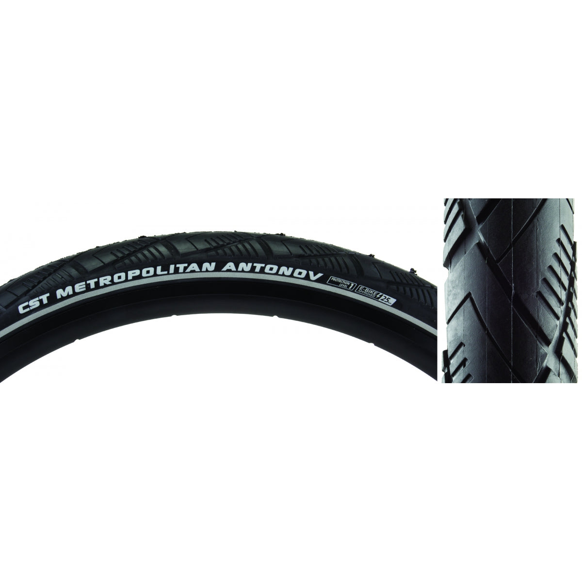 Tire Cstp Metropolitan Antonov 700X40 Black/Bk Wire Sc/Apl/Ref