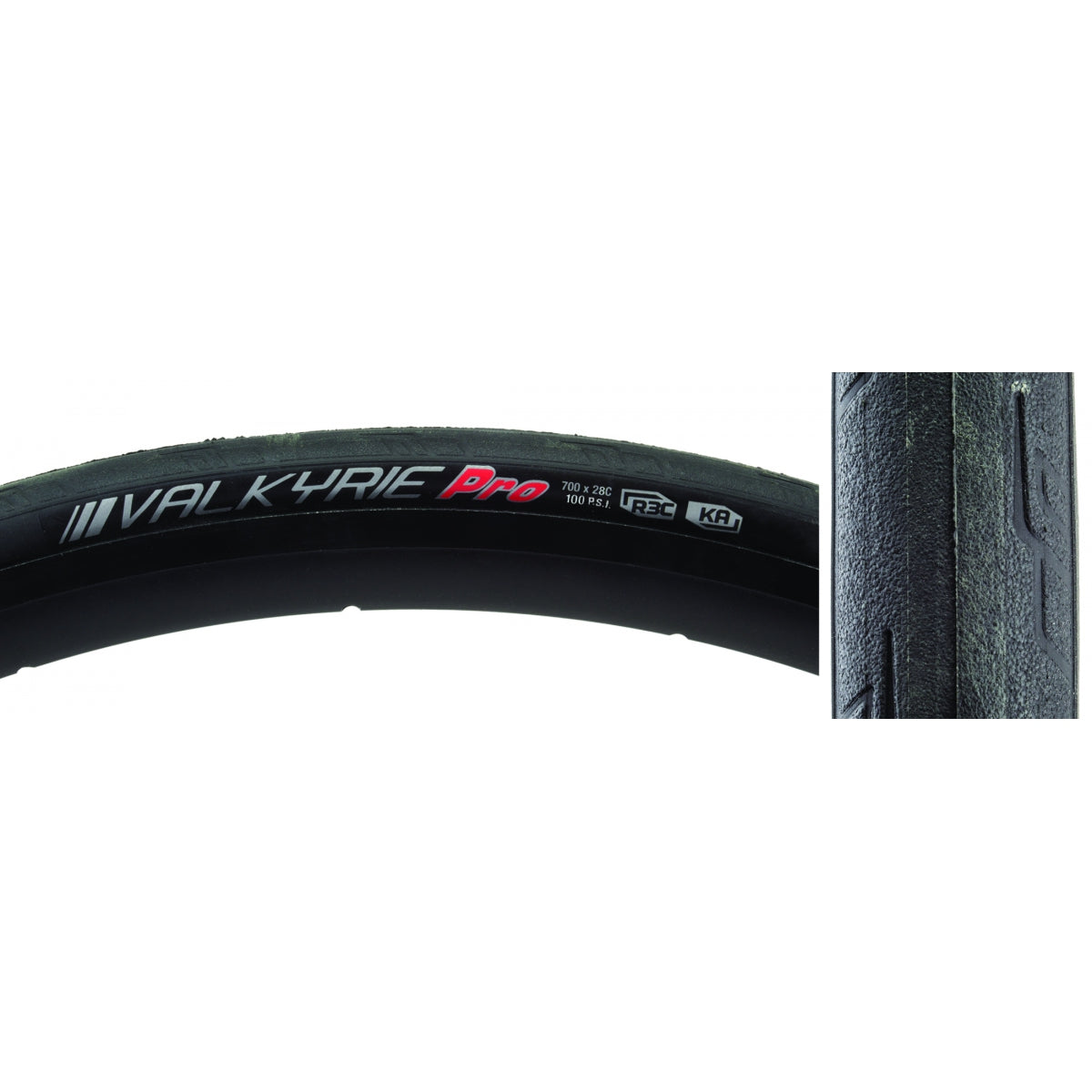 Tire Ken Valkyrie Pro 700X28 Black/Bk/Ref-Hp R3C/Ka/120 Fold 100Psi