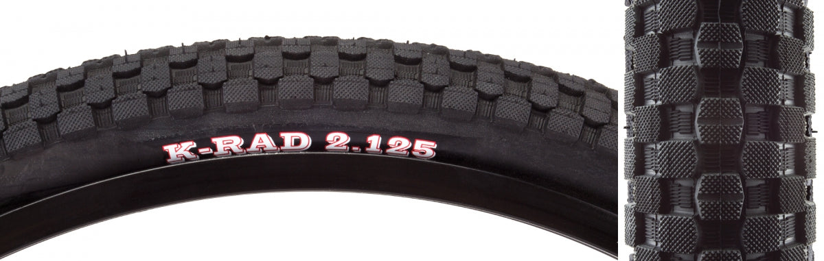 Tire Ken K-Rad Sport 24X2.125 Black/Bk Src/60 Wire 65Psi