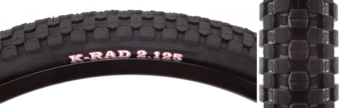 Tire Ken K-Rad Sport 20X2.125 Black/Bk Src/60 Wire 65Psi