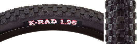 Kenda K-rad Sport Tire 20 x 1.95 Black/Brown Wire Bead