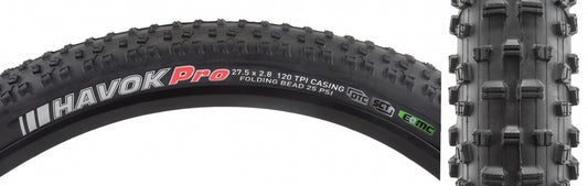 Kenda Havok Pro Dtc/emc/tlr/e50 Tire 27.5 x 2.8 Black Folding Bead