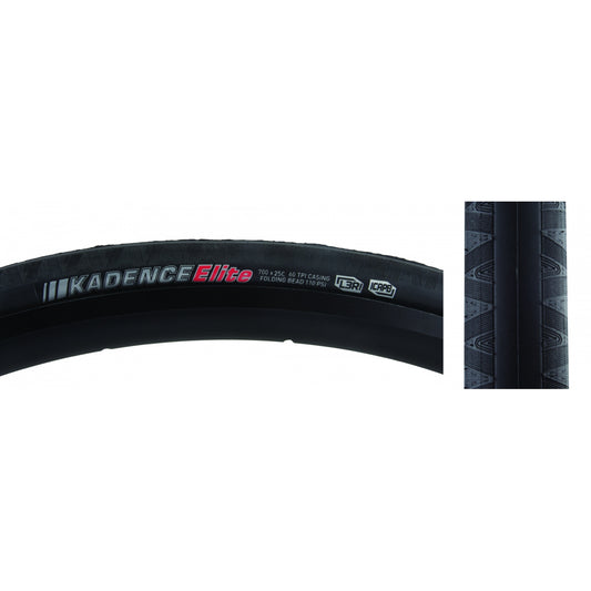 Kenda Kadence Elite Tire 700 x 25 Black Folding Bead