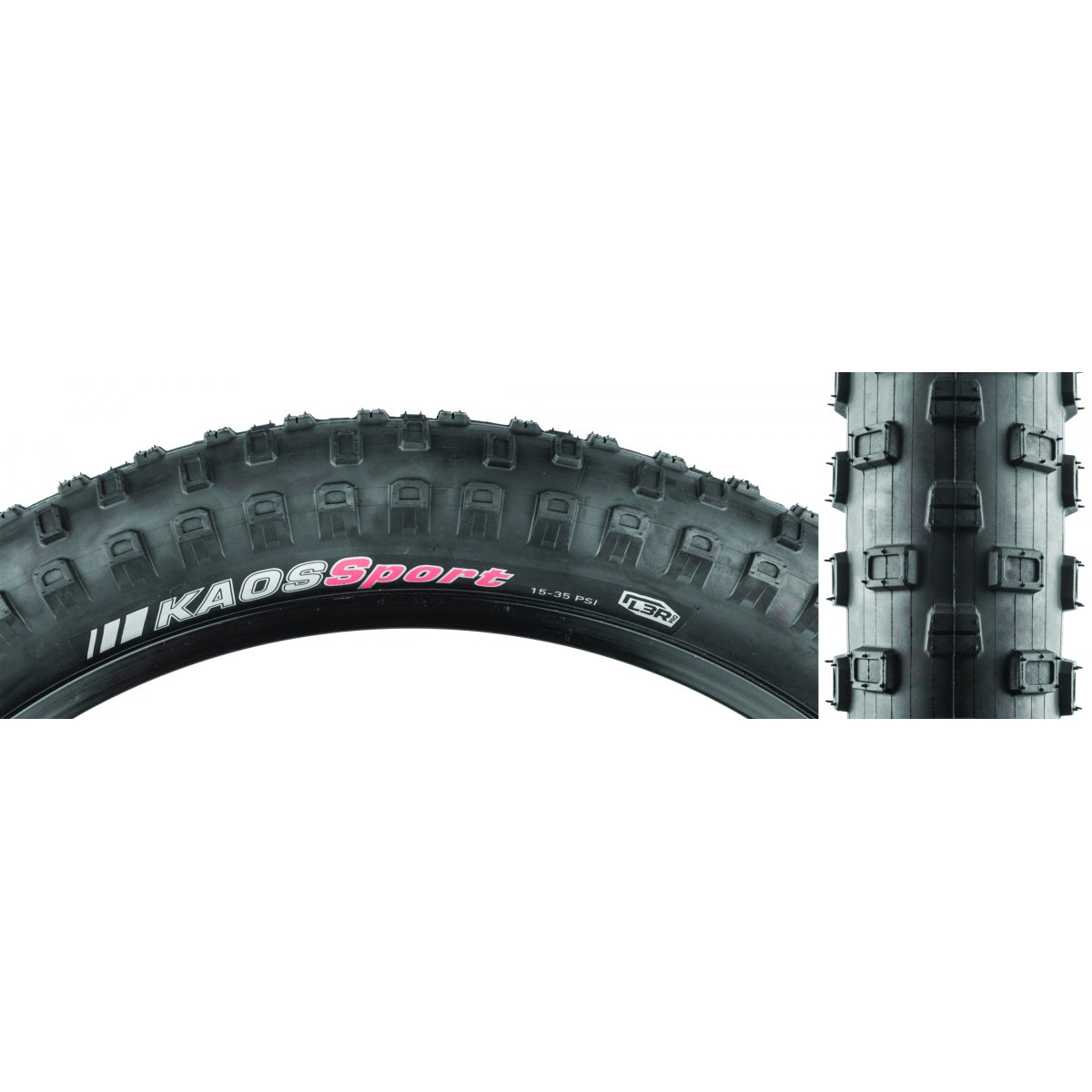 Tire Ken Kaos Sport 20X2.8 Black/Bk L3R-Pro/60 Wire 35Psi