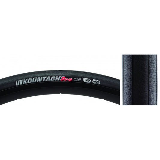 Kenda Kountach Pro Tire 700 x 25 Black Folding Bead