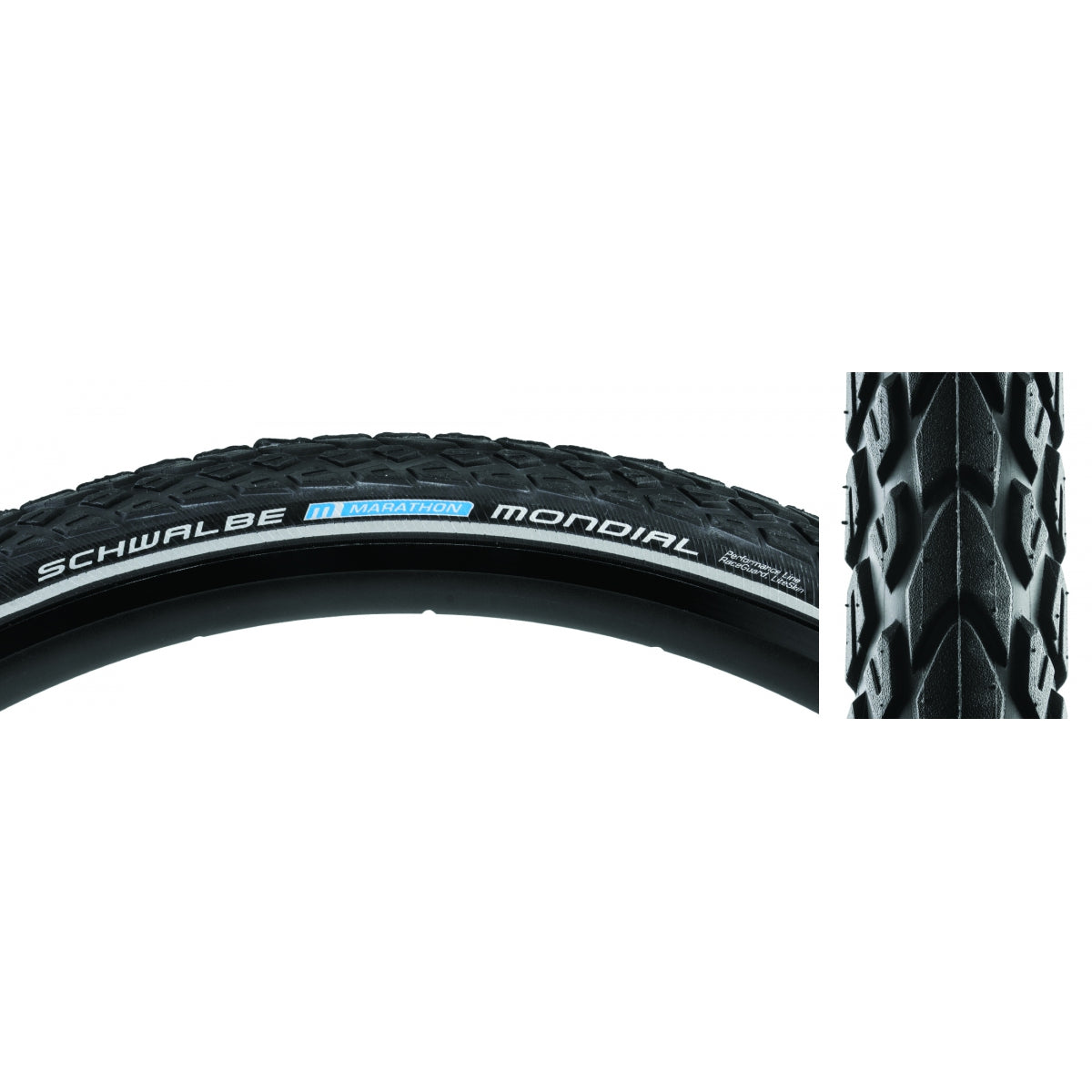 Tire Swb Marathon Mondial 700X35 Perf Lite R-Guard Black/Bsk/Ref Endurance E25 Wire