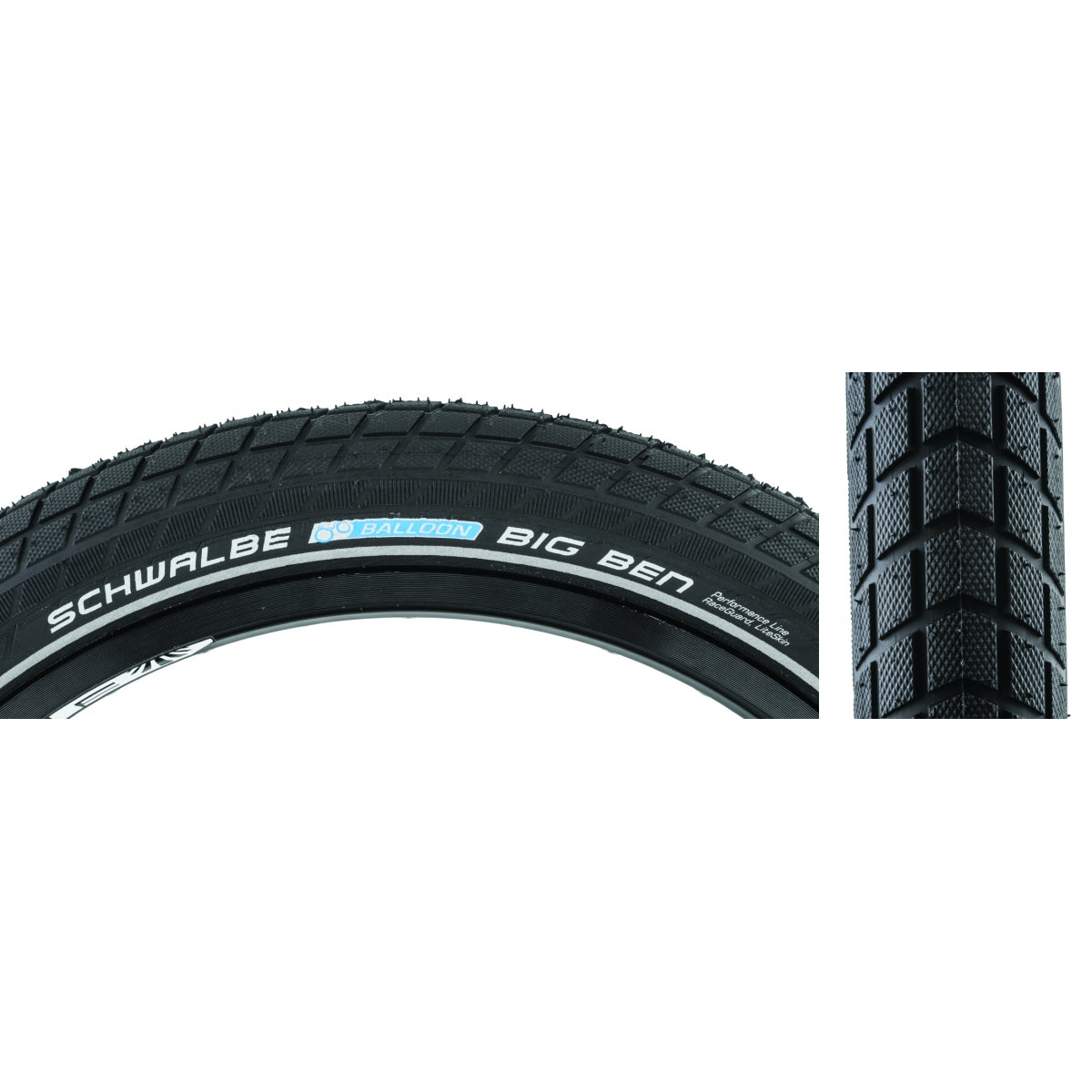 Tire Swb Big Ben 28X2.0 Active Twin K-Guard Black/Bk/Ref Sbc Wire