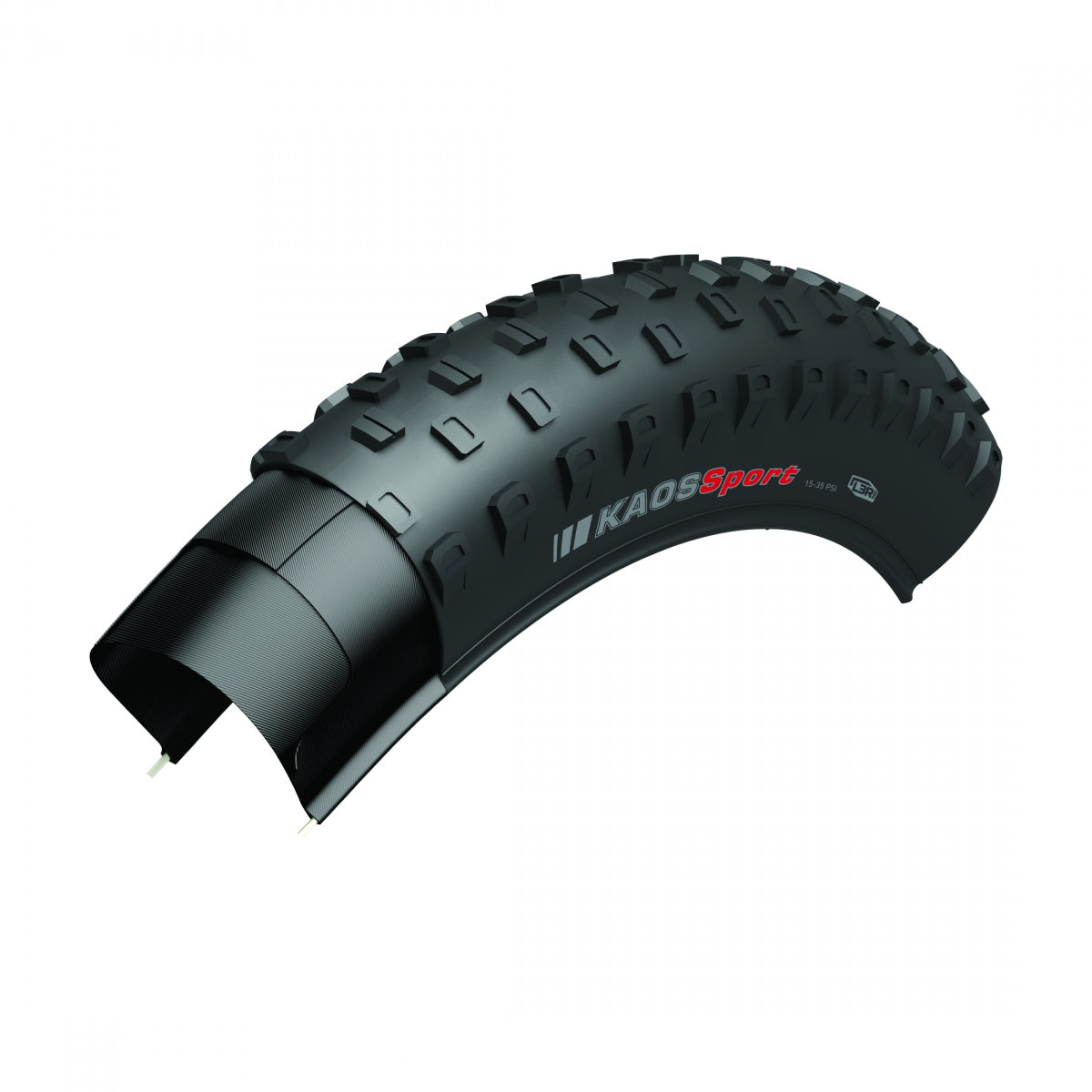 Tire Ken Kaos Sport 24X2.6 Black/Bk L3R-Pro/60 Wire 35Psi