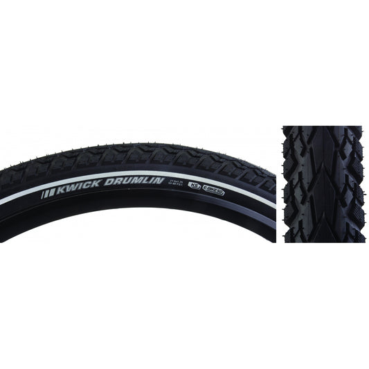 Kenda Kwick Drumlin Tire - 27.5 x 1.75, Clincher, Wire, Black/Reflective, K-Shield, SRC, E-50