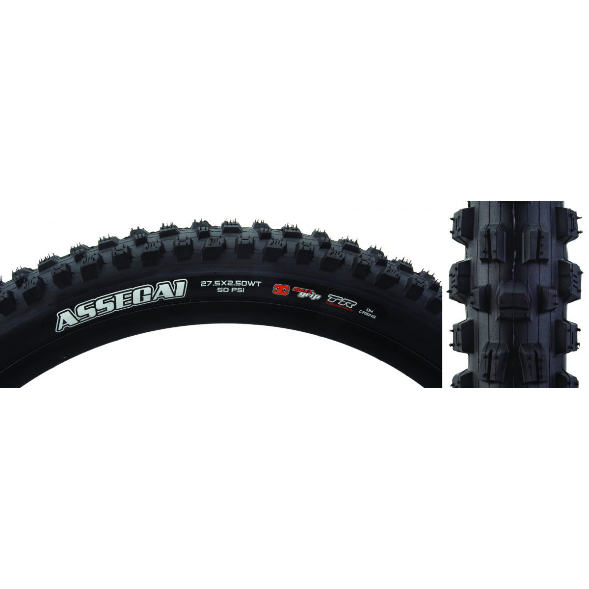 Tire Max Assegai 27.5X2.5 Black Fold/60 3Cg/Dh/Tr/Wt