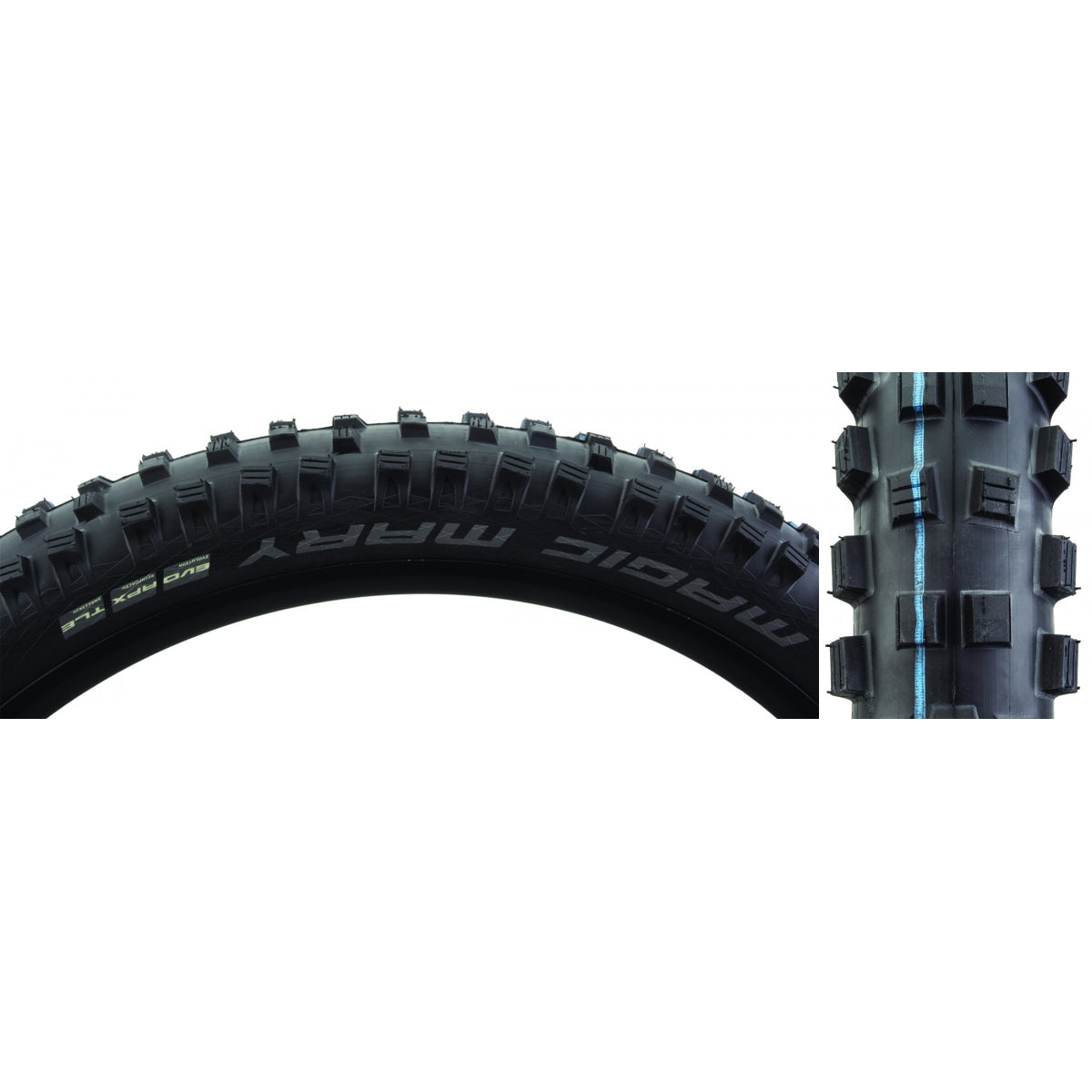 Tire Swb Magic Mary 27.5X2.6 Evo Ss Black/Bsk Apex Addix Sp-Grip E25 Tlr Fold