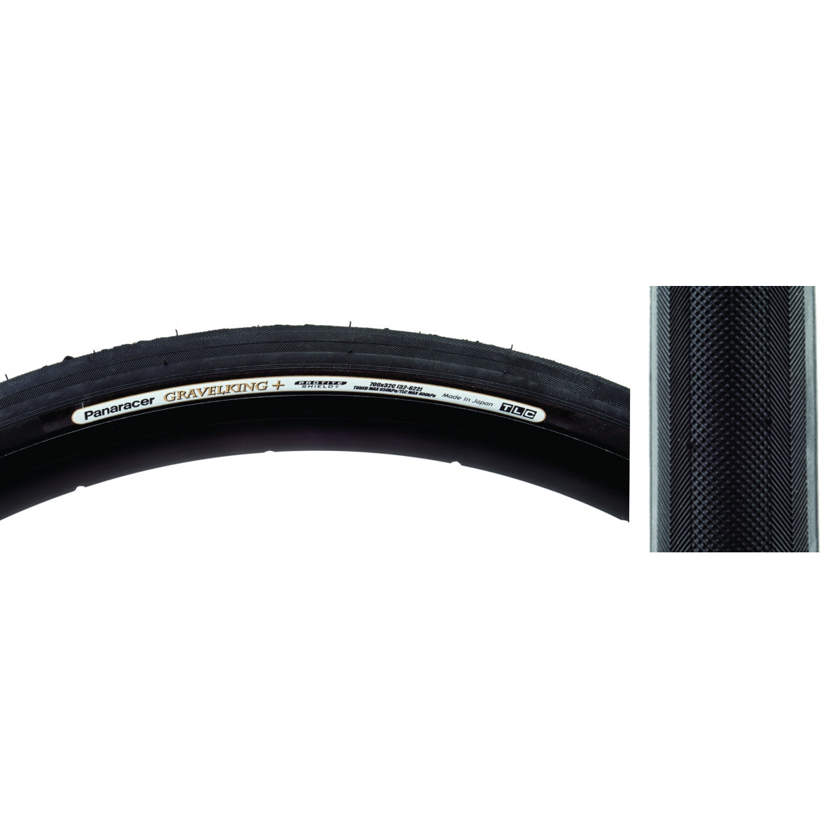 Tire Pan Gravel King+ 700X32 Fold Tbls Black/Bk