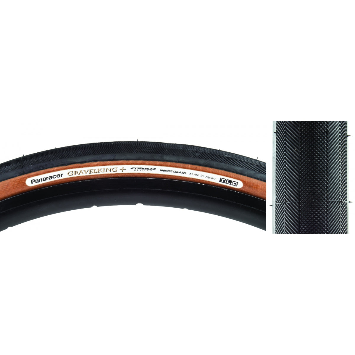 Tire Pan Gravel King+ 700X35 Fold Tbls Black/Bn