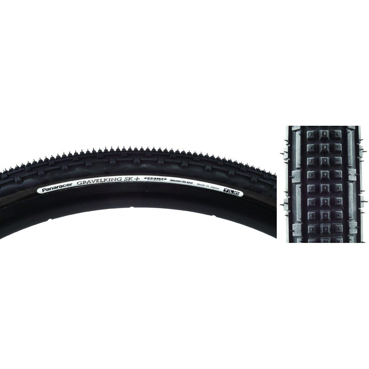 Tire Pan Gravel King Sk+ 700X35 Fold Tbls Black/Bk