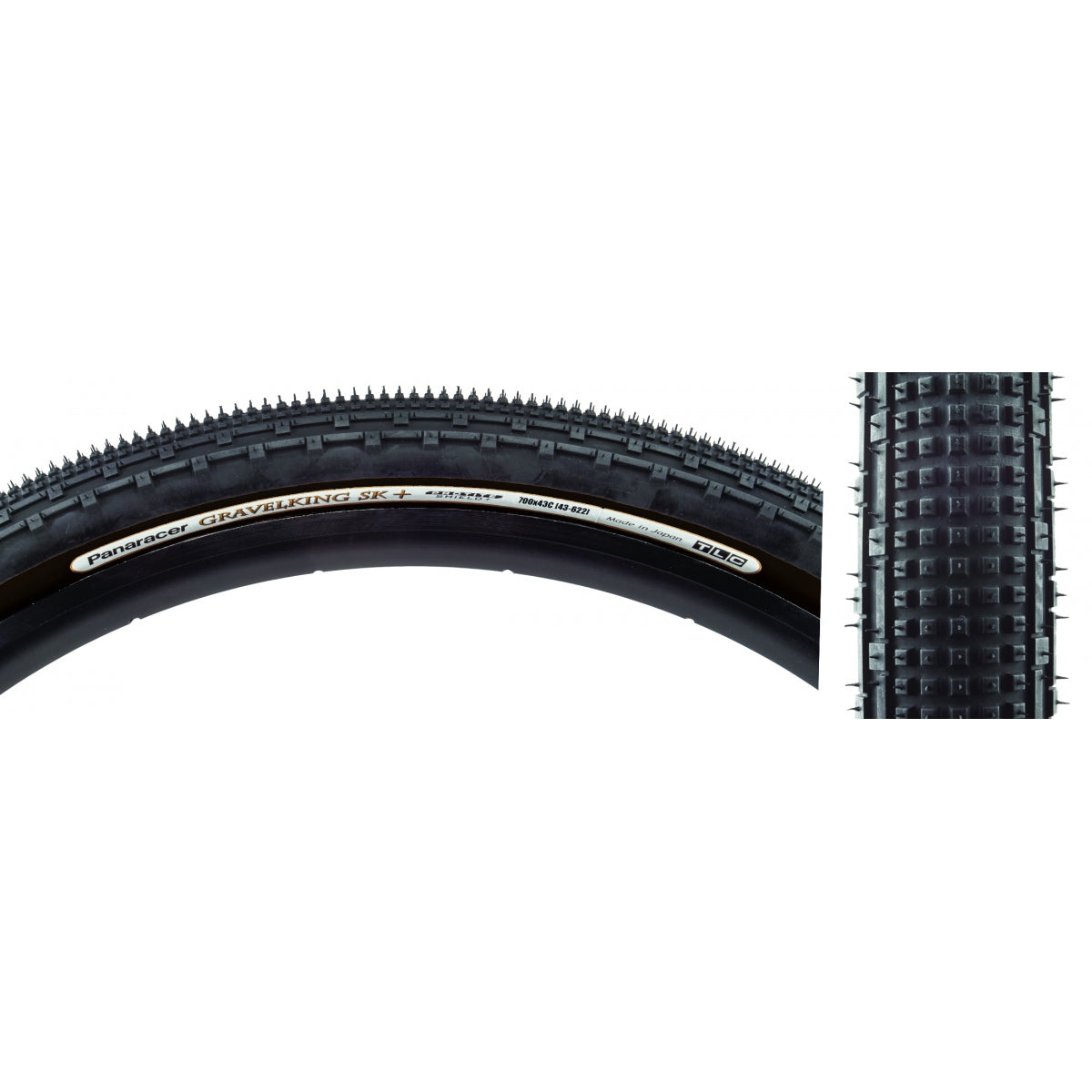 Tire Pan Gravel King Sk+ 700X50 Fold Tbls Black/Bk