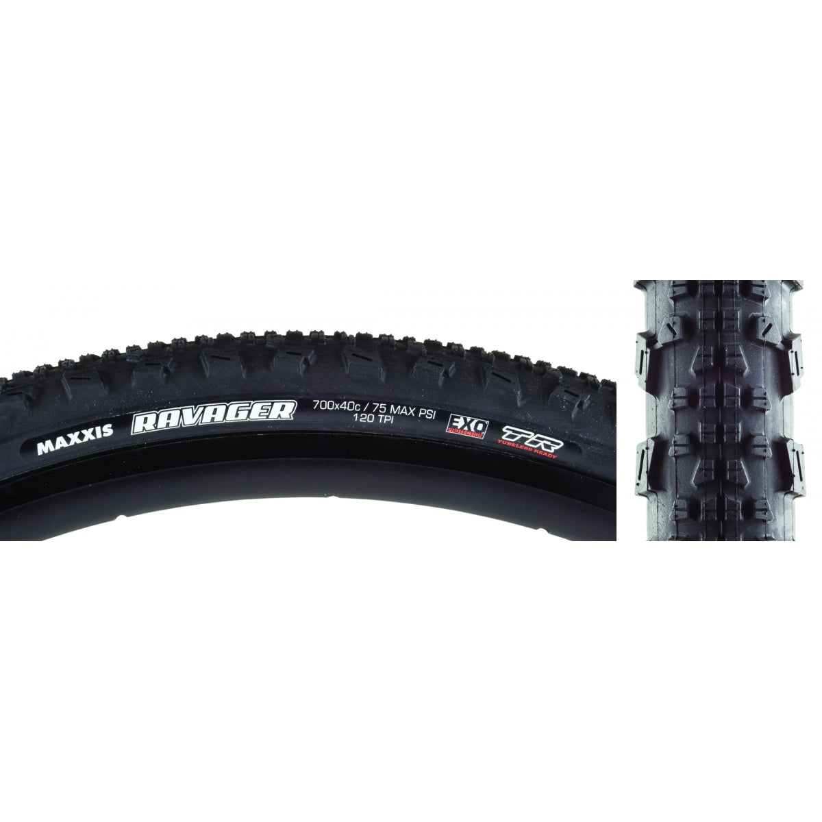 Tire Max Ravager 700X40 Black Fold/120 Dc/Exo/Tr
