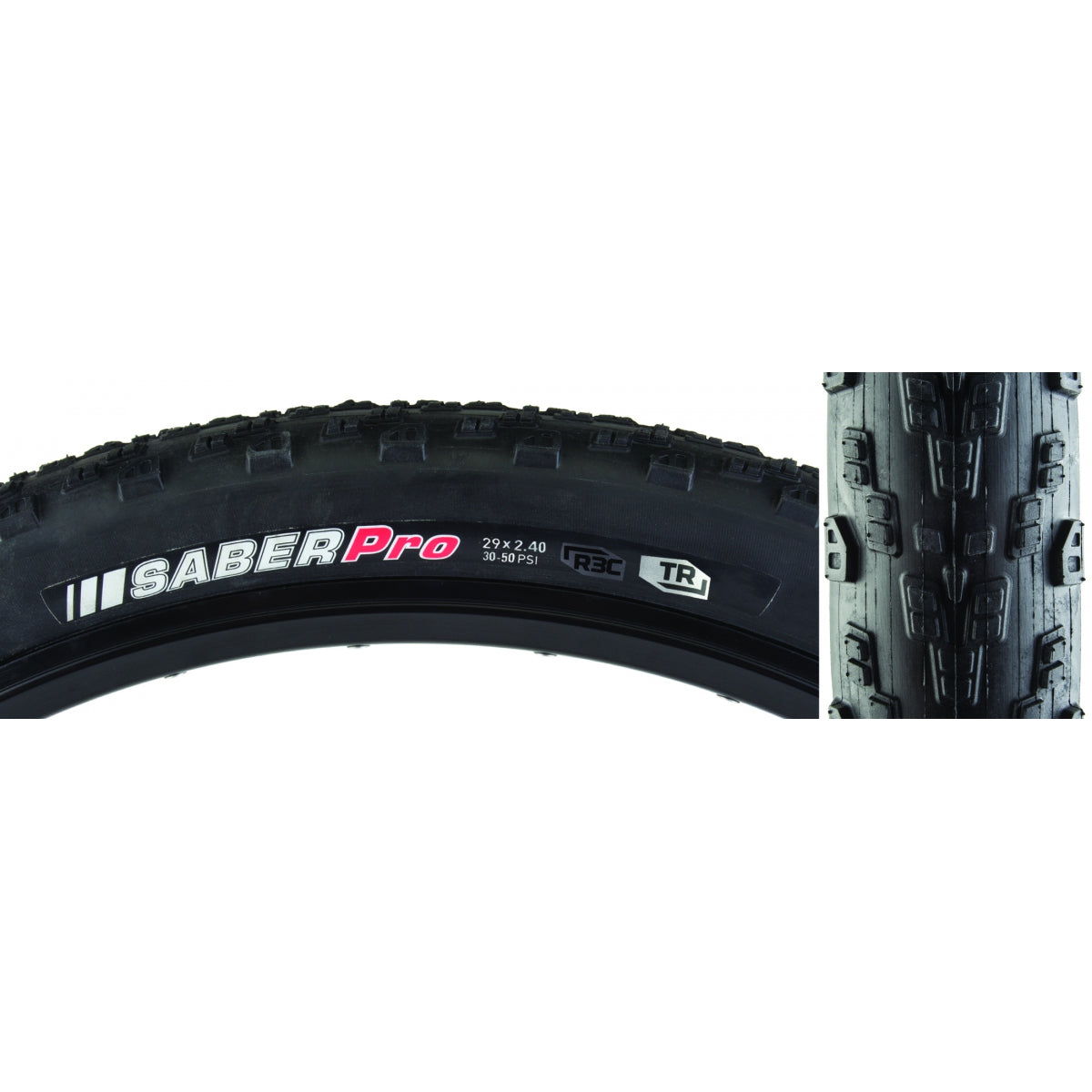 Tire Ken Saber Pro 29X2.4 Black/Bk R3C/Tr/Tr/120 Fold 50Psi