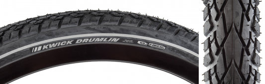 Tire Ken Kwick Drumlin Sport 26X2.2 Black/Bk/Ref Src/Ks/60 Wire 80Psi E50