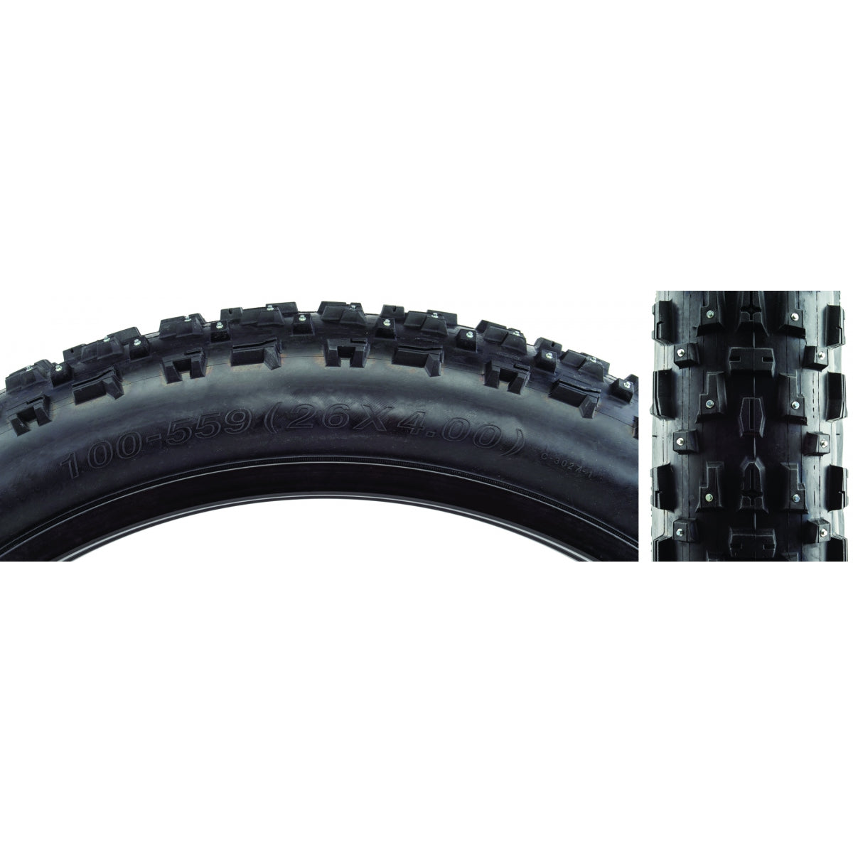 Tire Cstp Toboggan 26X4.0 Black/Bk Wire 240-Stud