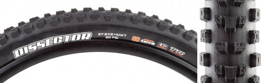 Tire Max Dissector 27.5X2.4 Black Fold/60 3Ct/Exo/Tr