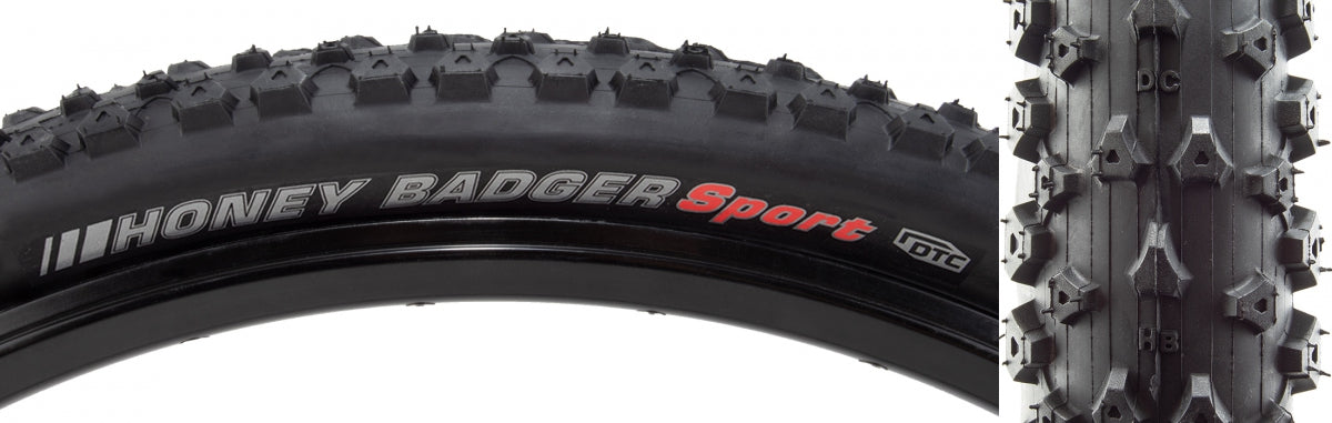 Tire Ken Honey Badger Sport 26X2.2 Black/Bk Dtc/60 Wire 50Psi