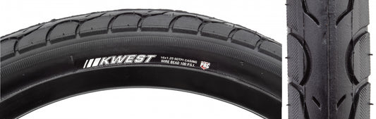 Tire Ken Kwest 16X1.25 Black/Bk Src/Prc/60 Wire 100Psi