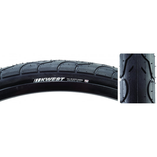 Tire Ken Kwest 24X1.5 Black/Bsk 100Lb K1930 Wire