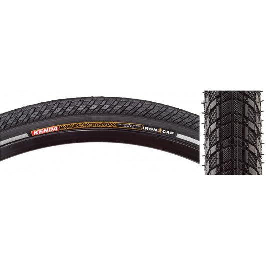 Tire Ken Kwick Trax 26X1.5 Black/Bk/Ref Src/Icap/60 Wire 80Psi