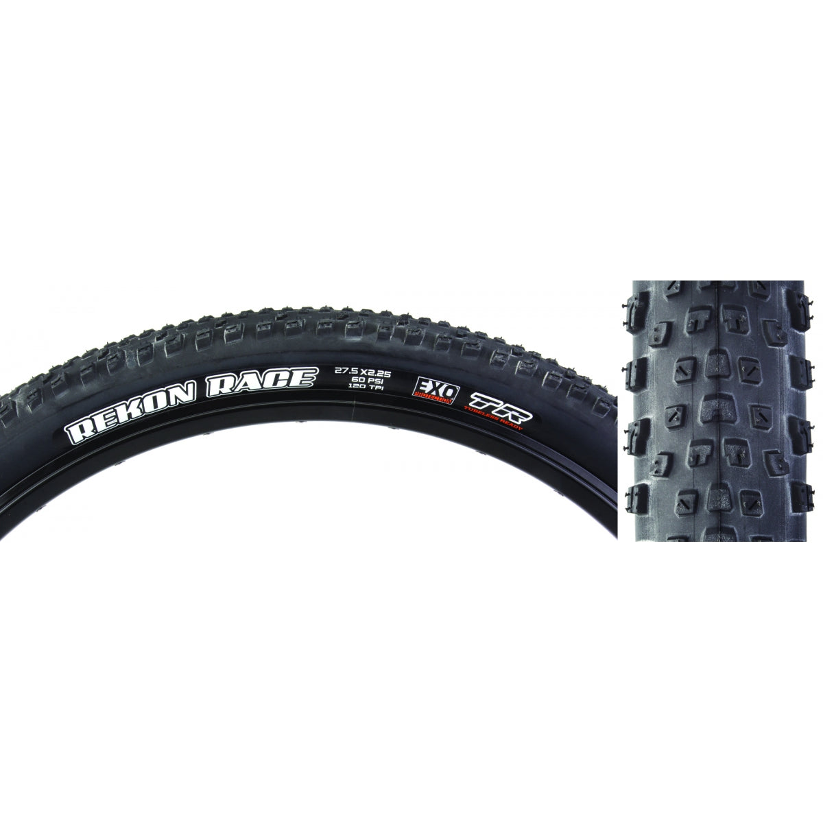 Tire Max Rekon Race 27.5X2.25 Black Fold/120 Exo/Tr