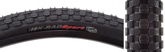 Tire Ken K-Rad Sport 24X2.3 Black/Bk Src/Prc/60 Wire 80Psi