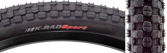 Tire Ken K-Rad Sport 24X1.75 Black/Bk Src/60 Wire 65Psi