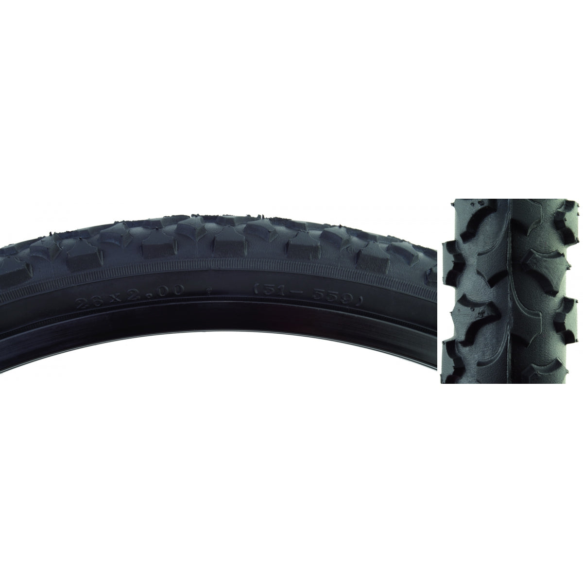 Tire Sunlite 26X2.0 Black/Bk Alphabite Vrb115 Fold-Cb/30 65Psi
