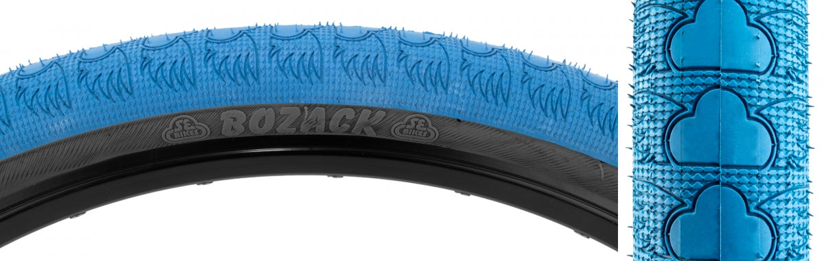 Tire SE Bikes Bozack 26x2.4 Light Blue/Black, Wire bead