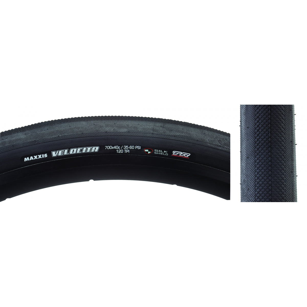 Tire Max Velocita 700X40 Black Fold/120 Dc/Exo/Tr