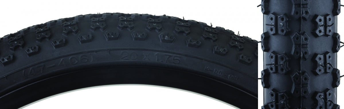 Tire Sunlite 20X1-1/8 Black/Bk Mx3 C714