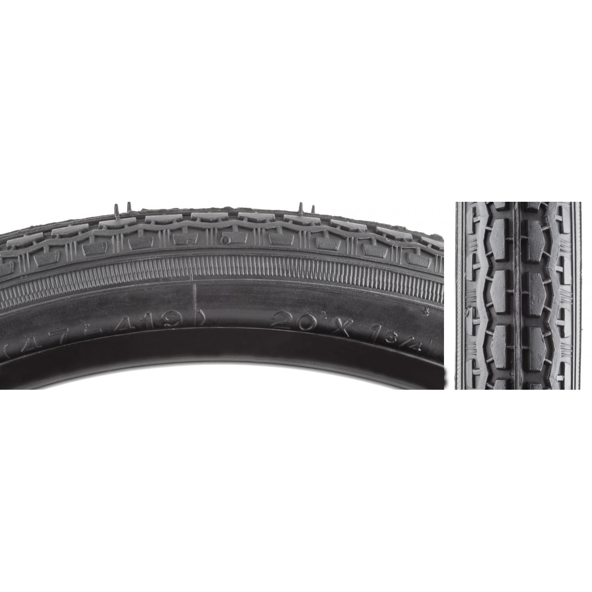Tire Sunlite 20X1-3/4 S7 Black/Bk Street Wire