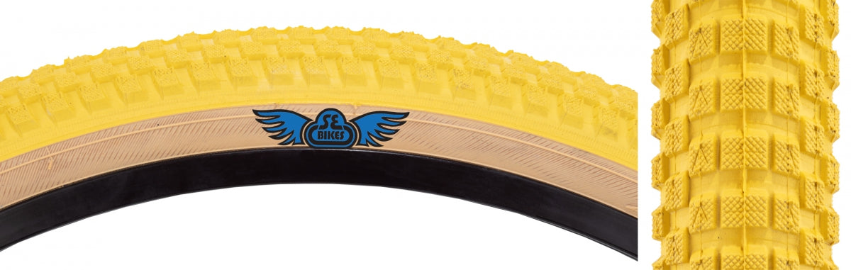 Tire Se Bikes Cub 26X2.0 Yl/Sk Wire/27/Mpc