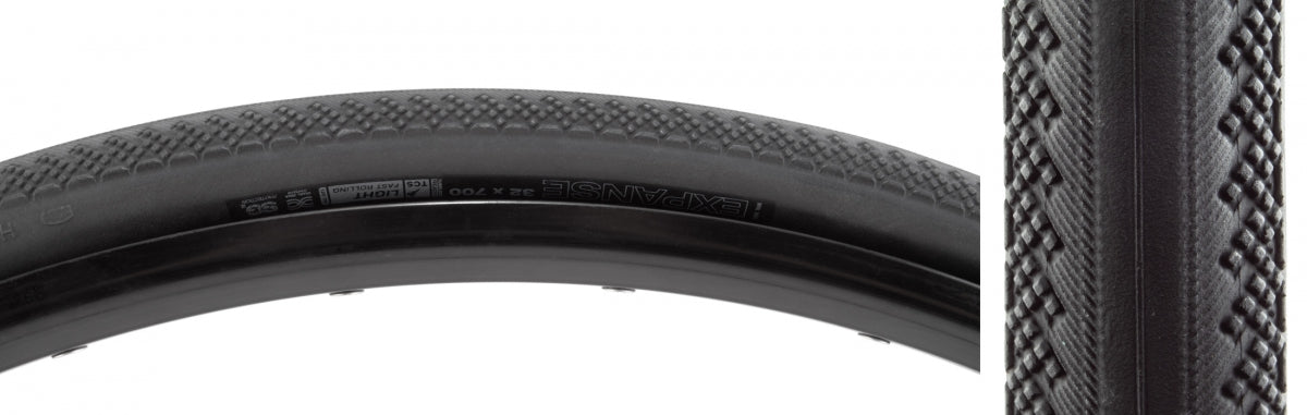 Tire Wtb Expanse 700X32 Black/Bk Light Fr Tcs/120/Dna/Sg2 Fold