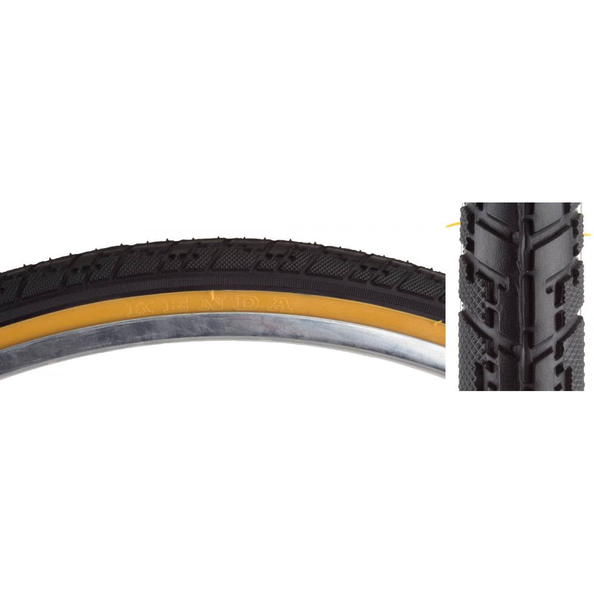 Tire Sunlite 26X1-3/8 Black/Gm Hybrid K830 Wire