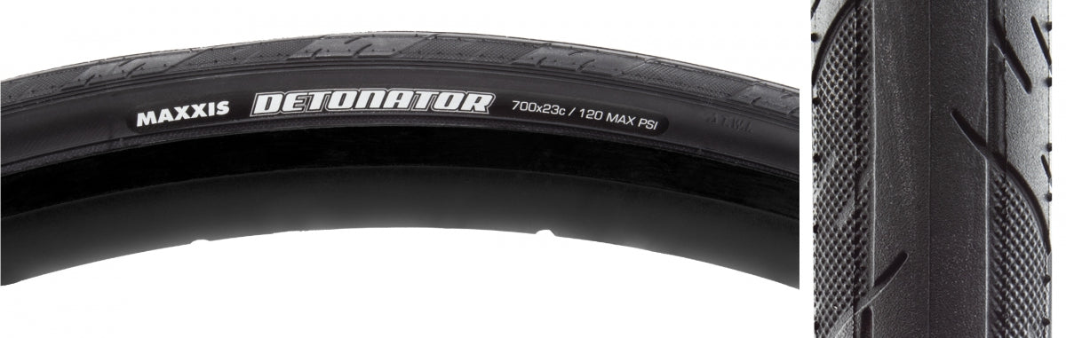 Tire Max Detonator 700X23 Black Wire/60