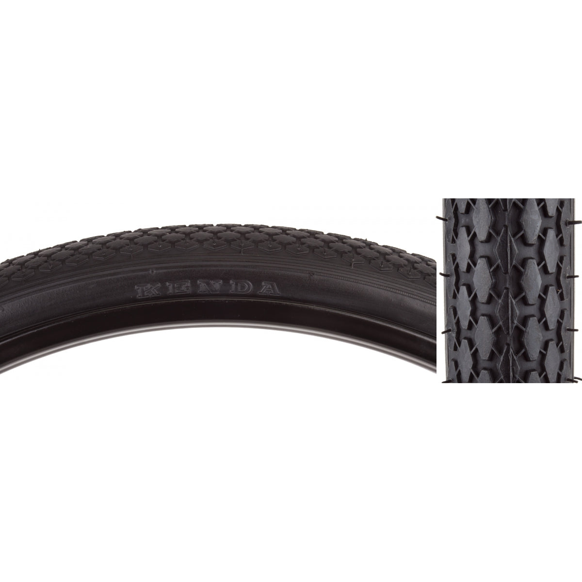 Tire Sunlite 26X1-3/4 S7 Black/Bk Street K75 Wire