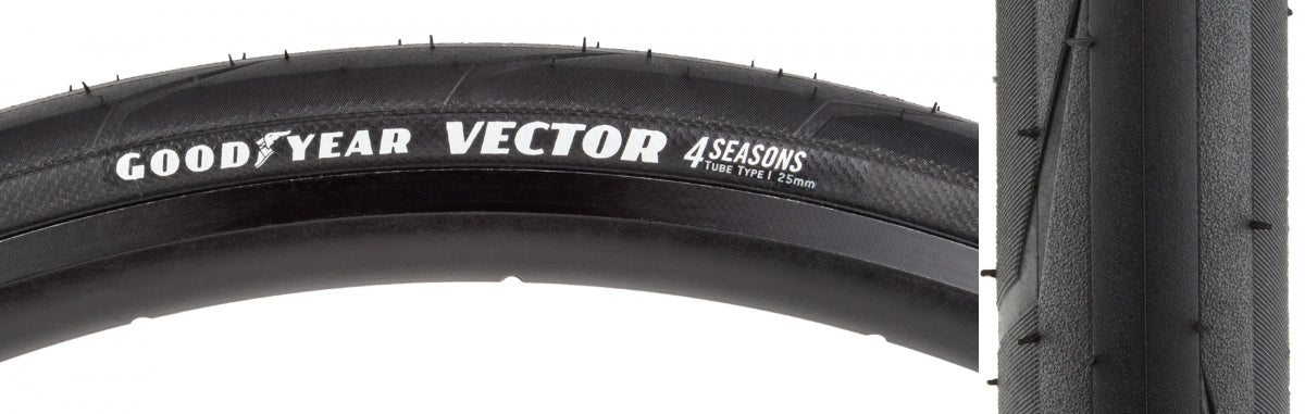 Tire Goodyear Vector 4Seasons 700X25 Black Fold Gsr/Rsh/Dit