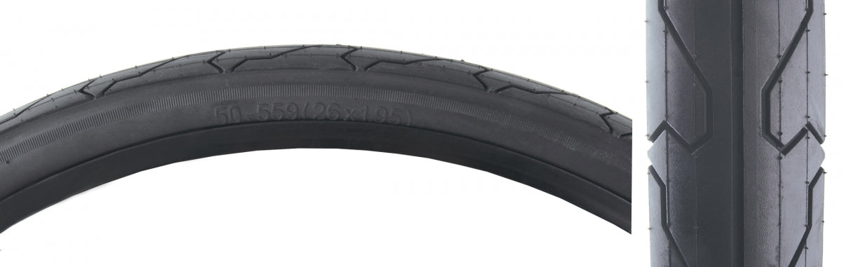 Tire Sunlite Utilit 26X1.95 Black/Bk City Slick Iii 4204 Wire