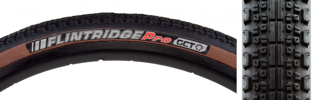 Tire Ken Flintridge Pro 650B 45 Black/Skn/Ref-Hp Dct/Gtc/Tlr/120 Fold 50Psi