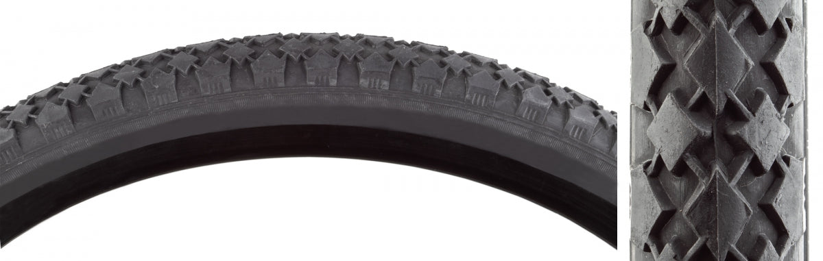 Tire Sunlite Utilit 24X1.75 Black/Bk Trike/Urban 4120 Wire